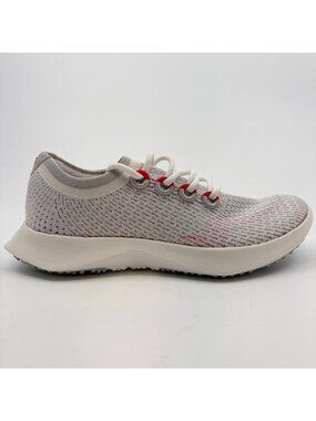Allbirds Tree Dasher 2 Women Size 10.5 White Red Athletic Running Shoes Sneakers
